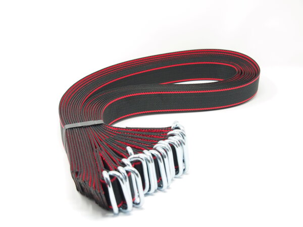 Halsband 10er Set Rot Schwarz